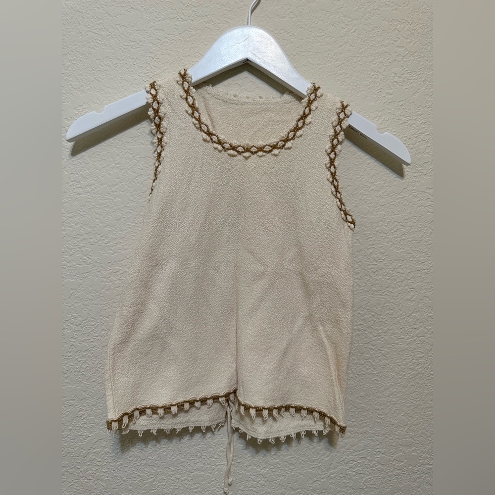 Linen-blend top
